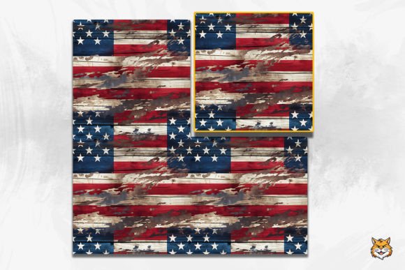 Download Vintage American Wooden Seamless Pattern - Vintage Collection