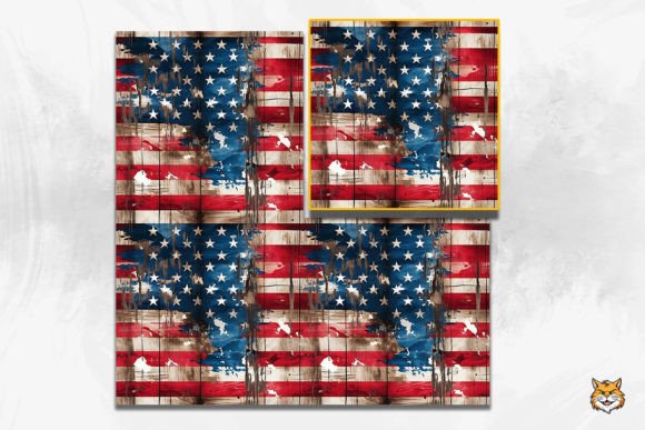 Download Vintage American Wooden Seamless Pattern - Vintage Collection