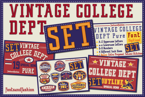 Download Vintage College Dept Set - Vintage Collection