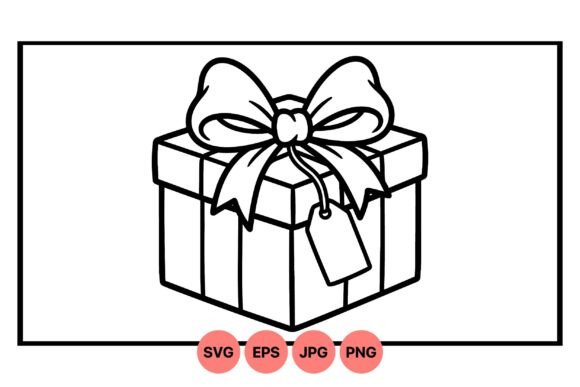 Download Gift Box Outline Svg Design - Premium Resources