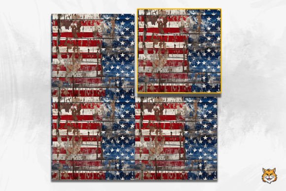 Download Vintage American Wooden Seamless Pattern - Vintage Collection