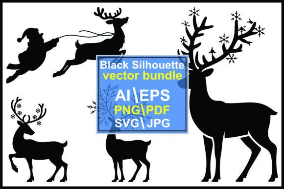 Download Deer Silhouette Vector Bundle - Premium Resources