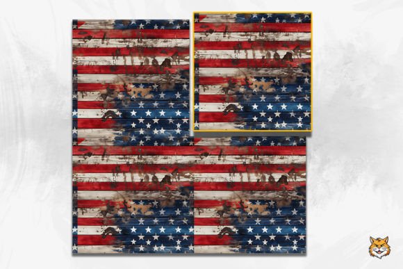 Download Vintage American Wooden Seamless Pattern - Vintage Collection