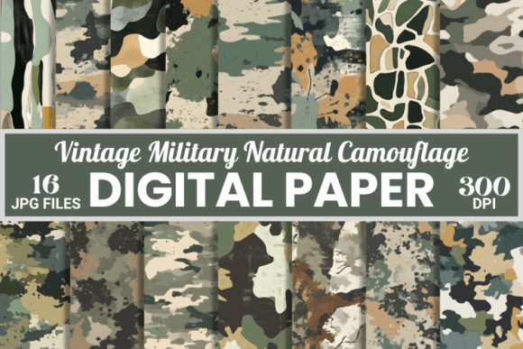 Download Vintage Natural Camouflage Camo Pattern - Vintage Collection