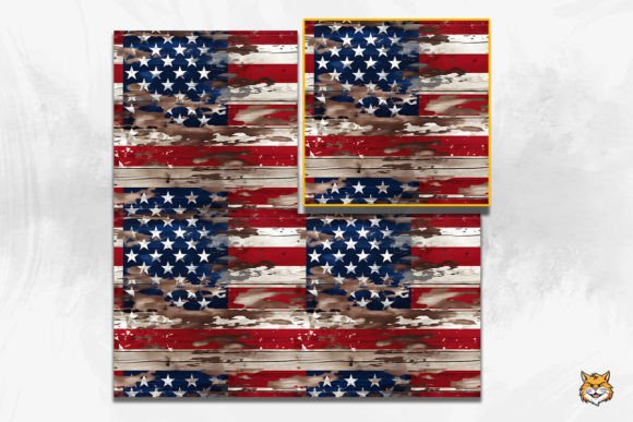 Download Vintage American Wooden Seamless Pattern - Vintage Collection