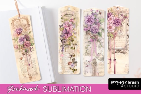 Download Vintage Scrapbook Bookmarks Sublimation - Vintage Collection